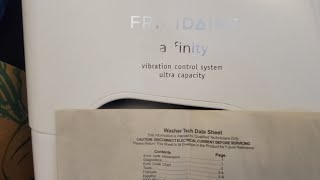 Frigidaire washer into diagnostics mode [upl. by Valtin]