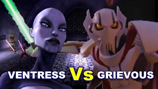 Lightsaber Duels  Asajj Ventress vs General Grievous [upl. by Bannasch688]