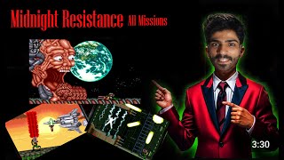 Midnight Resistance  Full Walk World Best Mission game [upl. by Richmal]