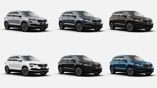 2020 Skoda Karoq All Colour Options  Images  AUTOBICS [upl. by Amaerd]