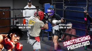 NEW CHALLENGE Pressure Boxer Spars With Technical STANDOUT [upl. by Ajnin]