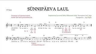 Sünnipäeva laul fonogramm  noot [upl. by Enavi418]