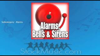 Alarms Bells and Sirens Sound Effects from StockMusiccom [upl. by Previdi617]