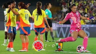 ¡Espectáculo y Emoción Así Se Vivió el Partido Colombia vs Camerún Sub20 en el Mundial Femenino [upl. by Eireva]