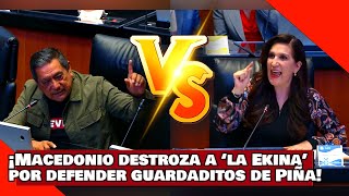 ¡VEAN ¡SALGADO MACEDONIO DESTROZA a ‘La EKINA KABALLÁN’ por DEFENDER los GUARDADITOS de NORMA PIÑA [upl. by Alegre]