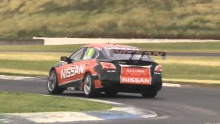 Nissan tests new V8 Supercar Raw engine sound VS HOLDEN ENGINE SOUND [upl. by Arracahs]