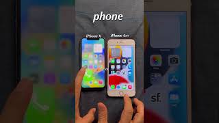 iPhone x vs iPhone 6s [upl. by Adnoluy]