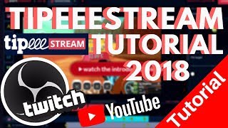 🔴TIPEEESTREAM OBS STUDIO TUTORIAL 2018 Deutsch BESSERE YOUTUBE LIVESTREAMS 📢 [upl. by Ttirrej]