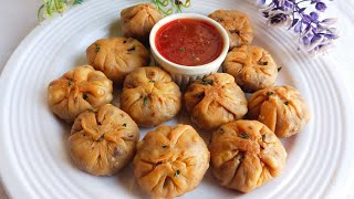 momos without steam 🤔  new and unique recipe in 5 minute [upl. by Hotchkiss]