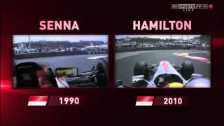 Lewis Hamilton Ayrton Senna C omparison Monaco [upl. by Attevad]