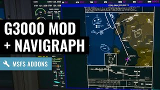 MSFS NavigraphJeppesen charts with the G3000 Mod  TBM 930  Microsoft Flight Simulator [upl. by Cherian]