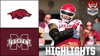 Arkansas Razorbacks vs Mississippi State Bulldogs  Full Game Highlights [upl. by Eatnwahs544]