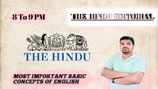 The Hindu Editorial Analysis 19 October Vocab Grammar With Complete Understanding  Alok Sir [upl. by Asilak]