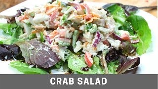 Crab Salad Quick and Easy Homemade Recipe [upl. by Artemed879]