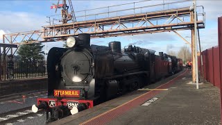 MelbourneBallarat steam train transfer part 1 [upl. by Aidnic428]