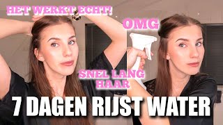 MEGA SNEL JE HAAR GROEIEN in 1 WEEK met RIJST WATER  MARIS [upl. by Ellertal]