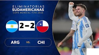 Argentina VS Chile I World Cup Qualification CONMEBOL I Full Match Live ⚽⚽ [upl. by Onfroi]