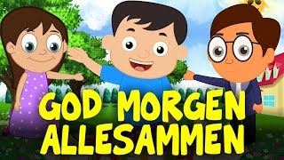 Barnesanger på norsk  God morgen alle sammen med tekst  Norske barnesanger [upl. by Dalston645]