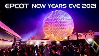 EPCOT New Years Eve 2021 Experience w Dance Parties Fireworks amp More  Walt Disney World [upl. by Asirac]