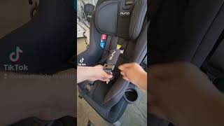 Nuna Rava Uninstalling Front Facing Seat Belt Car Seat Quicky [upl. by Hardman]