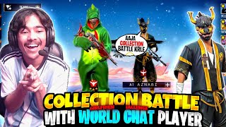 Collection verses with random worldchat richest player😱 Garena Free Fire [upl. by Zednanref600]