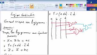 logique combinatoire  comment tracer un logigramme darija [upl. by Vadnee]