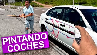 Grafiteando coches de Desconocidos BROMA [upl. by Sherlock257]