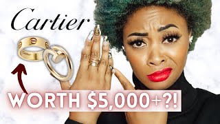 CARTIER Love Ring amp Cartier Juste Un Clou Ring WEAR amp TEAR are they worth 5000 [upl. by Donetta]