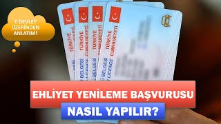 EHLİYET YENİLEME BAŞVURUSU NASIL YAPILIR E Devlet Üzerinden Ehliyet Randevusu Alma [upl. by Ennelram]