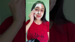 DIY GLASS SKIN AT HOME  Glass skin Unique mask  Get korean glass skin skincare [upl. by Neelahtak]