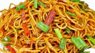 शेजवान नूडल्स  Schezwan Noodles Recipe  Indian Street Food  MadhurasRecipe [upl. by Roselane989]