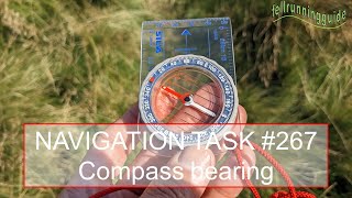 Map Reading Task 267 Compass bearing task [upl. by Hemphill]