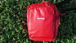 Supreme Shoulder Bag UnboxingReview amp Legit Checker How to Spot The Fakes [upl. by Refinnaj]