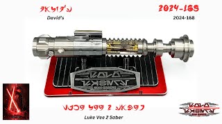 Davids quotLuke Vee 2quot Luke Skywalker Neopixel Lightsaber with Proffie and Crystal Chamber [upl. by Legna]