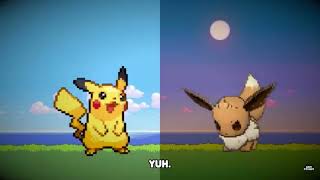 Pikachu vs eevee rap battle [upl. by Dasi246]