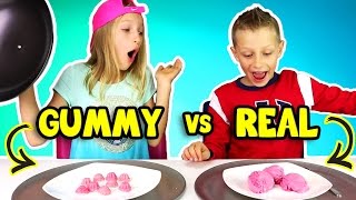 GUMMY vs REAL FOOD 3 [upl. by Nwahs]