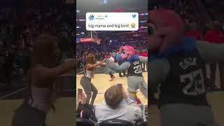 Saweetie got into a danceoff with the Clippers mascot 😂🙌  shorts [upl. by Niemad]