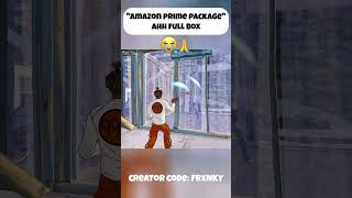 Amazon prime package ahh full box shorts fortnitefunny fortniteclips [upl. by Pinsky]