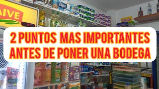 Bodega2 puntos mas importantes antes de poner una bodega [upl. by Maynard]