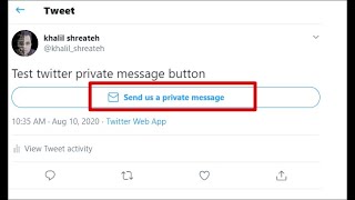 Add a fancy Direct Message button to your Tweets [upl. by Charisse943]