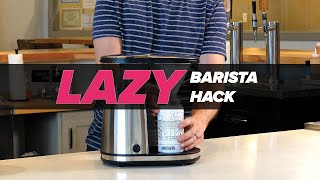 LAZY BARISTA HACK  Make an autopour over at home [upl. by Wendye485]