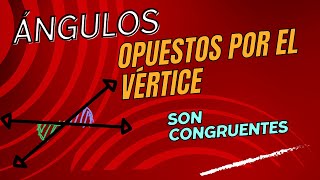 Ángulos Opuestos por el Vértice Concepto y un Ejemplo [upl. by Odnamla270]