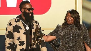 James Harden Wins MVP  Most Valuable Player Award  2018 NBA Awards [upl. by Buxton]