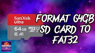 How to format 64GB sd card to fat32 [upl. by Glynda]