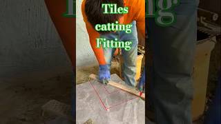 Tiles catting to fittings design tileideas foryou tiles floortiles shortvideos shortsviral [upl. by Aerdnad544]