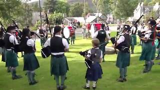 68 Marches Bonnie Dundee Atholl Highlanders amp Steamboat by Newtonhill Pipe Band in Braemar 2019 [upl. by Segroeg685]