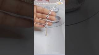 Daisy bracelet tutorial 🌸 daisybracelet diybeadedjewelry beadedjewelry tutorials diycrafts yt [upl. by Geis515]