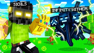 FIGHTING the INFINITY WITHER in Insane Craft [upl. by Mcgee]