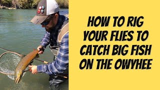 How to rig flies to catch fish on the Owyhee River Guide Tied Owyhee River Box Instructions [upl. by Ateiluj783]