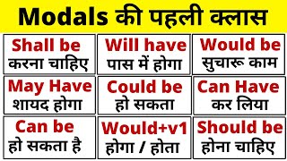 Modal verb  Modals  Modals in English Grammar  Modal verbs in English Grammar lesson part 4 [upl. by Annael]